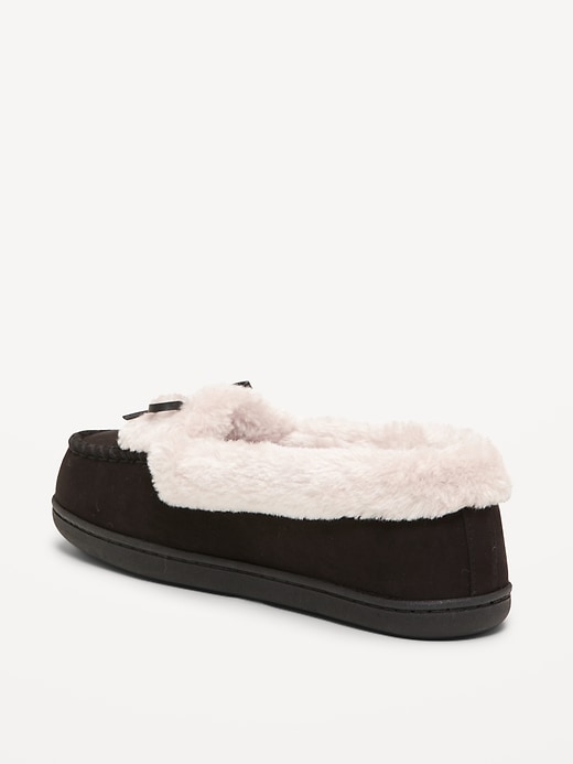 Image number 5 showing, Cozy-Lined Moccasin Slippers for Women