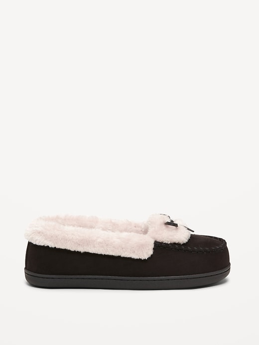 Image number 4 showing, Cozy-Lined Moccasin Slippers for Women