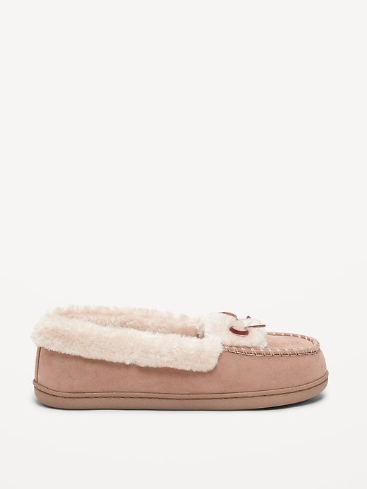 Image number 4 showing, Cozy-Lined Moccasin Slippers for Women