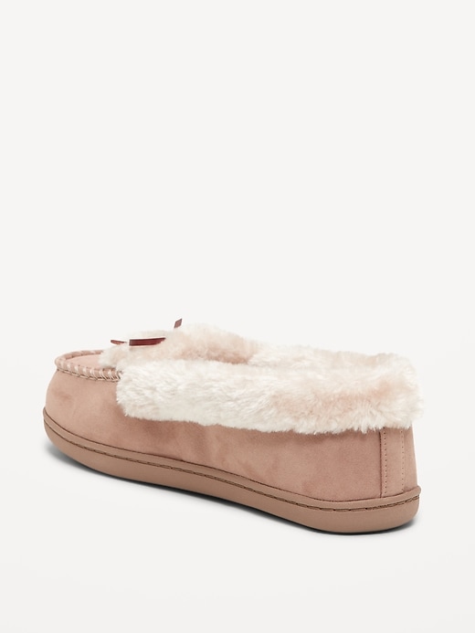 Image number 5 showing, Cozy-Lined Moccasin Slippers for Women