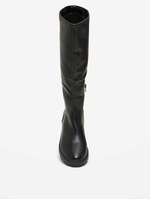 Image number 3 showing, Faux-Leather Tall Boots for Women