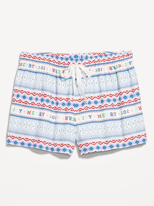 Image number 4 showing, Flannel Boxer Pajama Shorts for Women