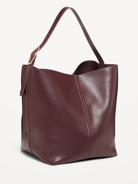 Large Carrie Tote Bag - Autumn Burgundy