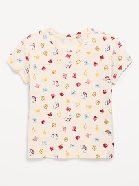 Image number 1 showing, Softest Printed Short-Sleeve T-Shirt for Girls
