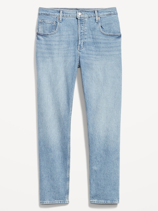 Image number 8 showing, Mid-Rise Slouchy Straight Jeans