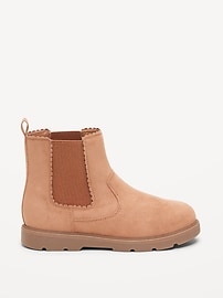Image number 3 showing, Faux-Suede Chelsea Boots for Girls