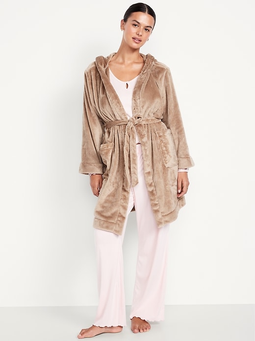 Image number 5 showing, Cozy Terry Hooded Robe