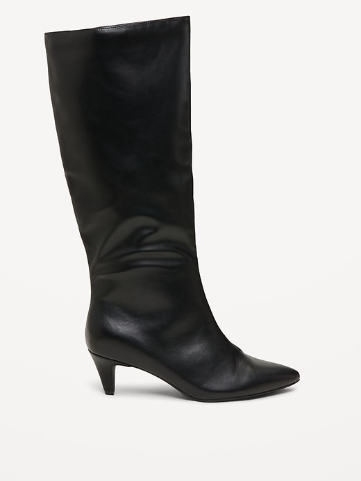 Image number 3 showing, Tall Kitten Heel Boots for Women
