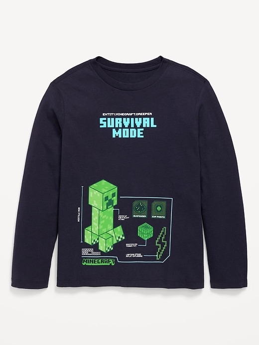 Image number 1 showing, Minecraft™ Gender-Neutral Graphic T-Shirt for Kids