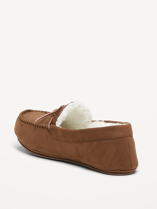 Image number 4 showing, Faux-Suede Sherpa-Lined Moccasins for Men