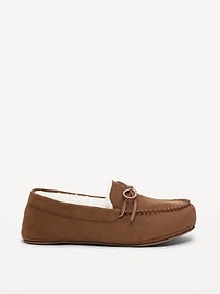 Image number 3 showing, Faux-Suede Sherpa-Lined Moccasins for Men