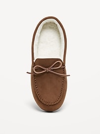 Image number 2 showing, Faux-Suede Sherpa-Lined Moccasins for Men