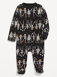 Image number 1 showing, 2-Way-Zip Sleep & Play Footed One-Piece for Baby
