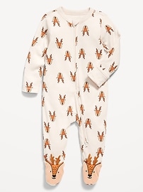 Image number 1 showing, 2-Way-Zip Sleep & Play Footed One-Piece for Baby