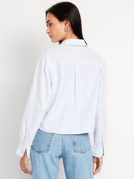 Image number 2 showing, Cropped Button-Down Oxford Shirt