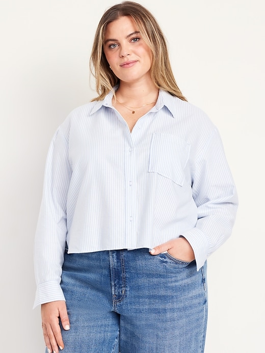 Image number 7 showing, Cropped Button-Down Oxford Shirt