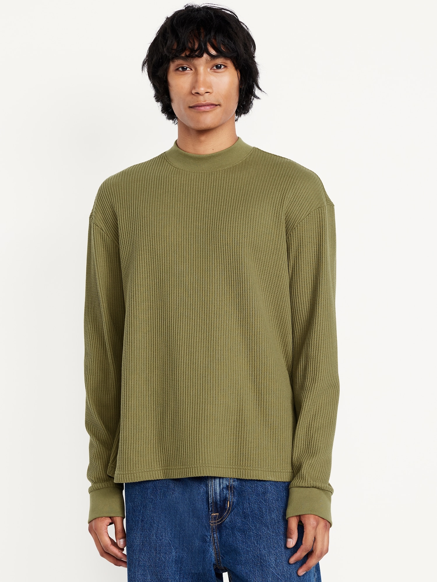 Heavyweight Long-Sleeve Waffle T-Shirt