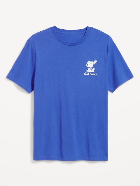 Crew-Neck Logo T-Shirt - Crayon Blue