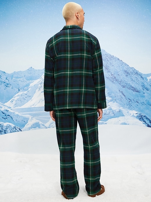 Image number 2 showing, Plaid Flannel Pajama Set for Men