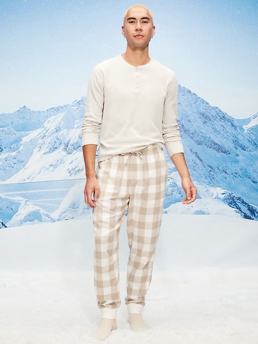 Image number 1 showing, Flannel Pajama Joggers for Men