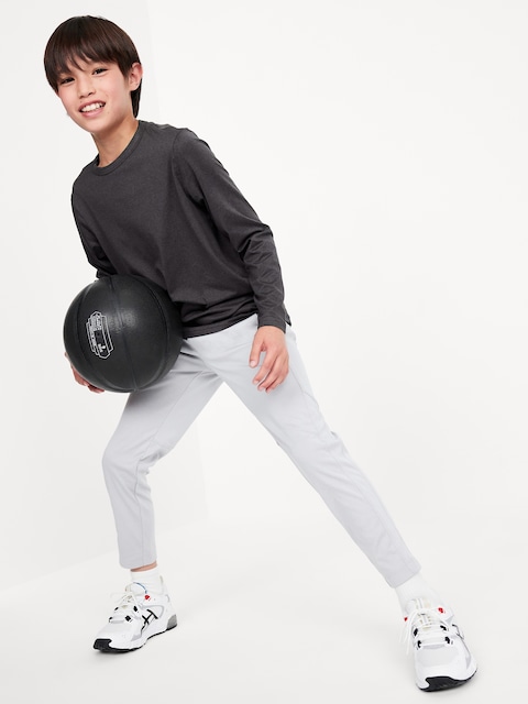 CloudMotion Long-Sleeve Performance T-Shirt for Boys - Black Jack