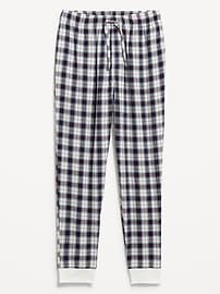 L'image numéro 3 présente Pantalon de jogging de pyjama en flanelle à motifs à carreaux