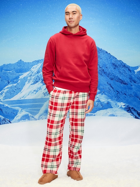Flannel Pajama Pants for Men - Red Plaid (Match The Fam!)