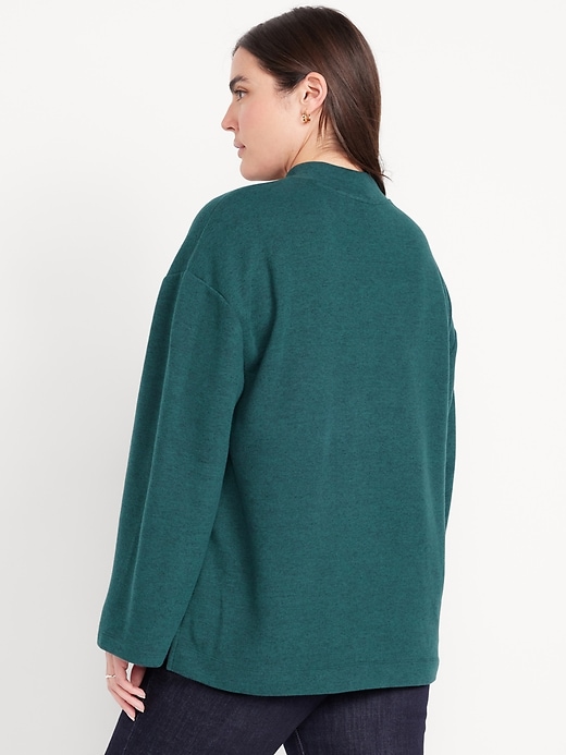 Image number 6 showing, Cozy Mock-Neck Tunic Sweater