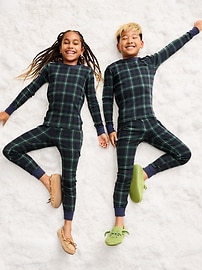 Image number 1 showing, Gender-Neutral Snug-Fit Graphic Pajama Set for Kids
