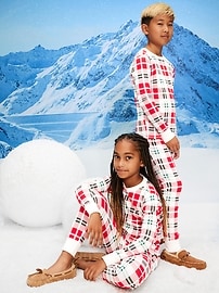 Image number 1 showing, Gender-Neutral Snug-Fit Graphic Pajama Set for Kids