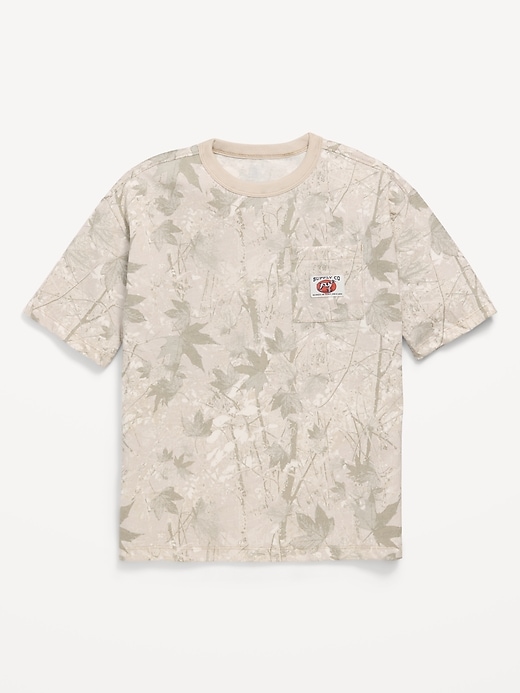Image number 2 showing, Short-Sleeve Oversized Pocket T-Shirt for Boys