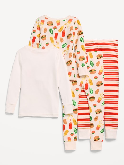 L'image numéro 2 présente Pyjama 4 pièces ajusté à imprimé pour Tout-petit et Bébé