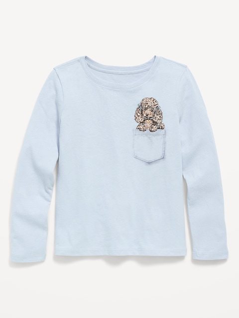 T-shirt à manches longues et à imprimé pour fille - Bassin Rocheux