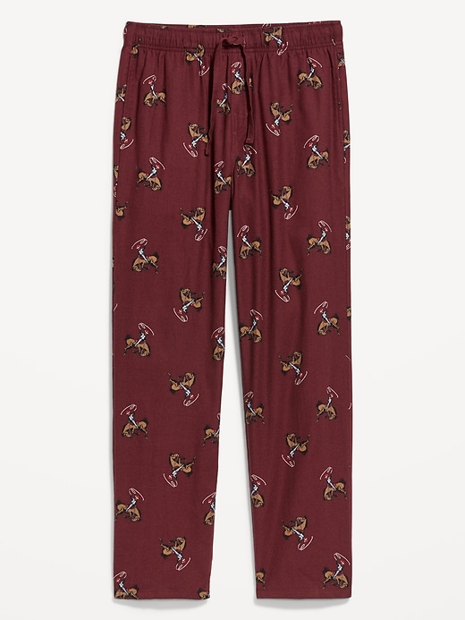L'image numéro 3 présente Pantalon de pyjama en flanelle à motif pour homme