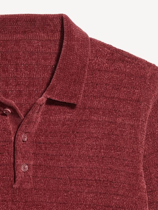 L'image numéro 5 présente Polo décontracté en tricot chenille