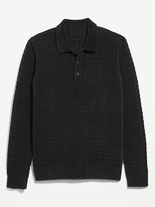 L'image numéro 4 présente Polo décontracté en tricot chenille