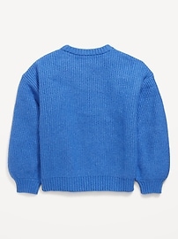Image number 3 showing, SoSoft Oversized Textured Bows Sweater for Girls