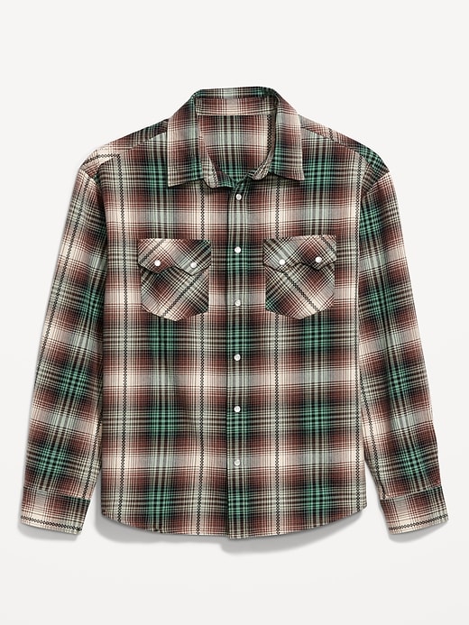 L'image numéro 4 présente Chemise western à carreaux
