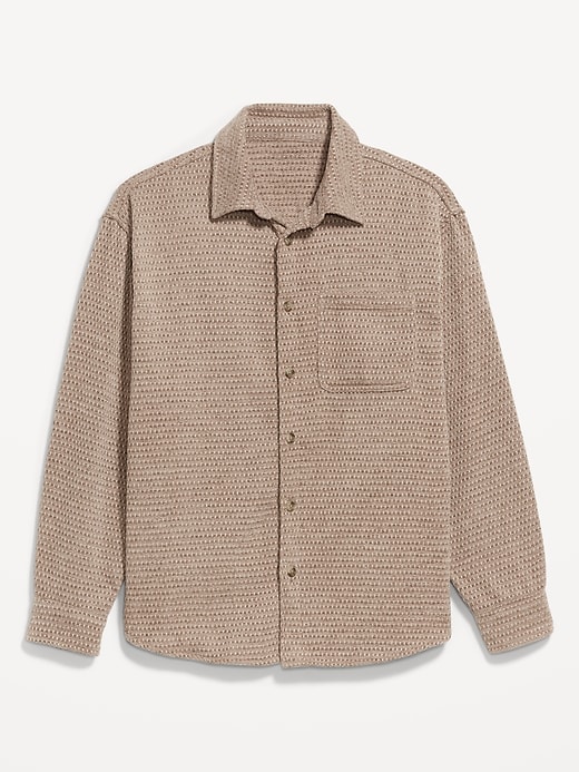 L'image numéro 4 présente Chemise boutonnée surdimensionnée à poche
