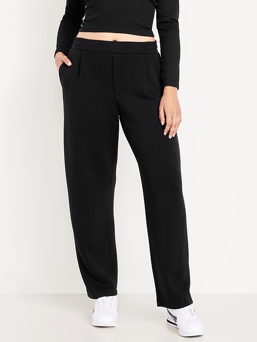 Image number 4 showing, High-Waisted Bounce Fleece Barrel Sweatpants