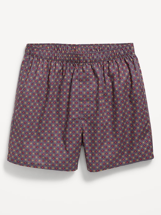 L'image numéro 1 présente Short boxeur à motif, entrejambe de 9,5 cm