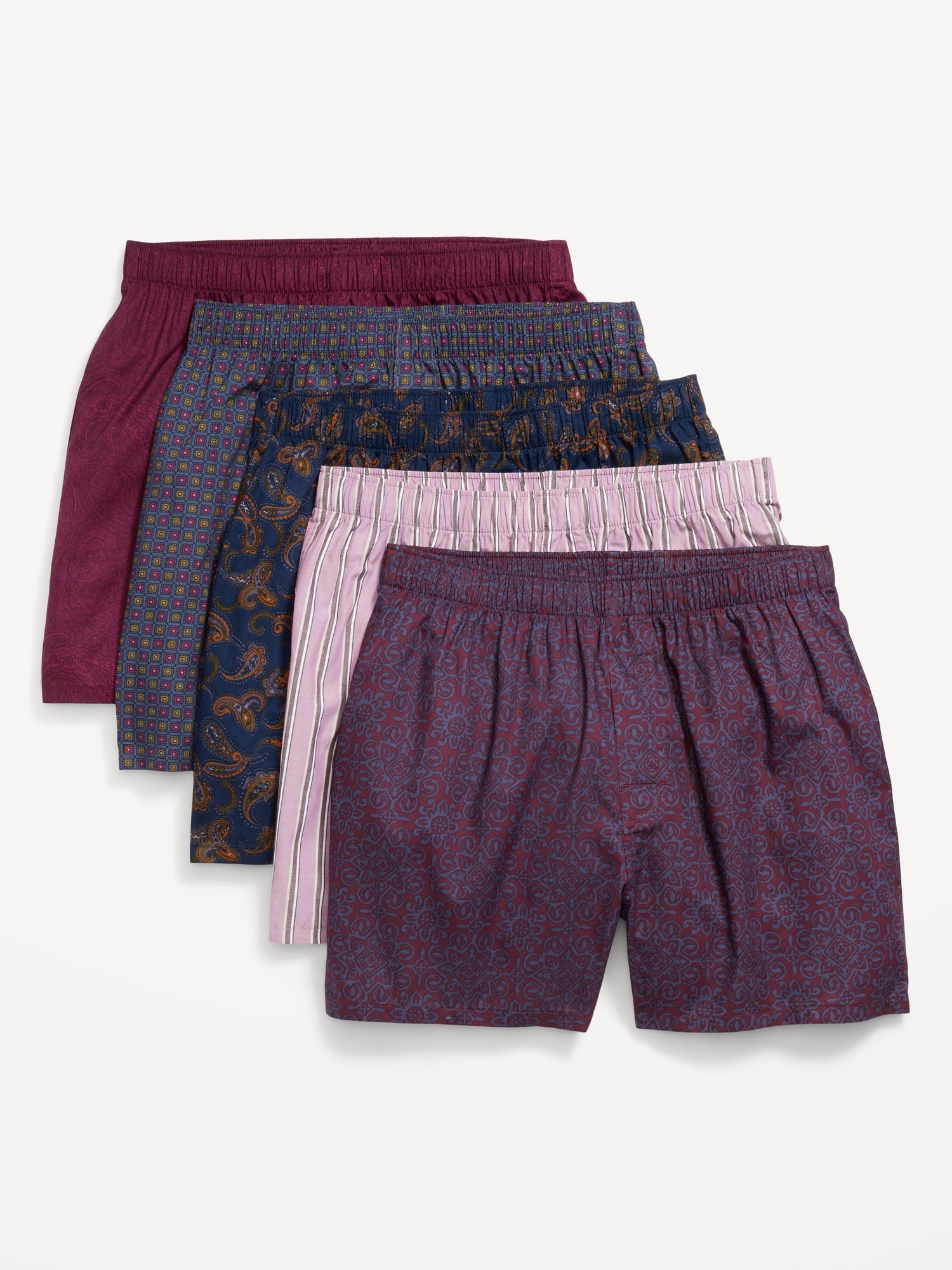 5-Pack Soft-Washed Boxer Shorts -- 3.75-inch inseam