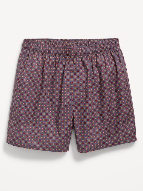 Short boxeur à motif, entrejambe de 9,5 cm