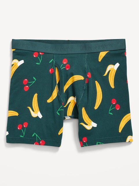 Caleçon boxeur ultra-doux, entrejambe de 16 cm - Bananes