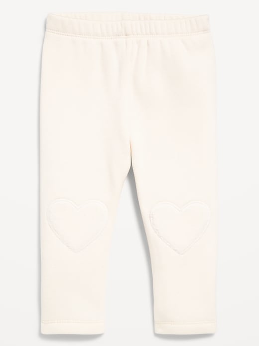 Image number 1 showing, Cozy-Lined Heart-Patch Leggings for Baby