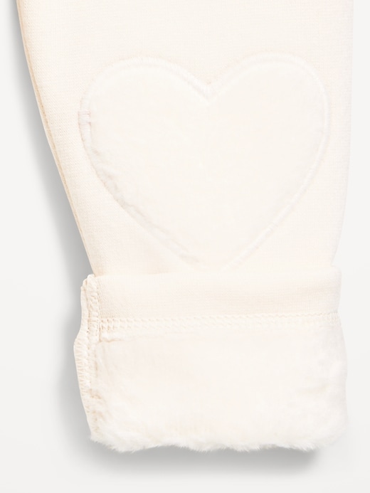 Image number 2 showing, Cozy-Lined Heart-Patch Leggings for Baby