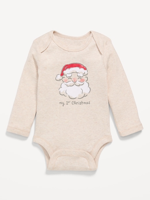 Image number 1 showing, Long-Sleeve Unisex Graphic Bodysuit for Baby