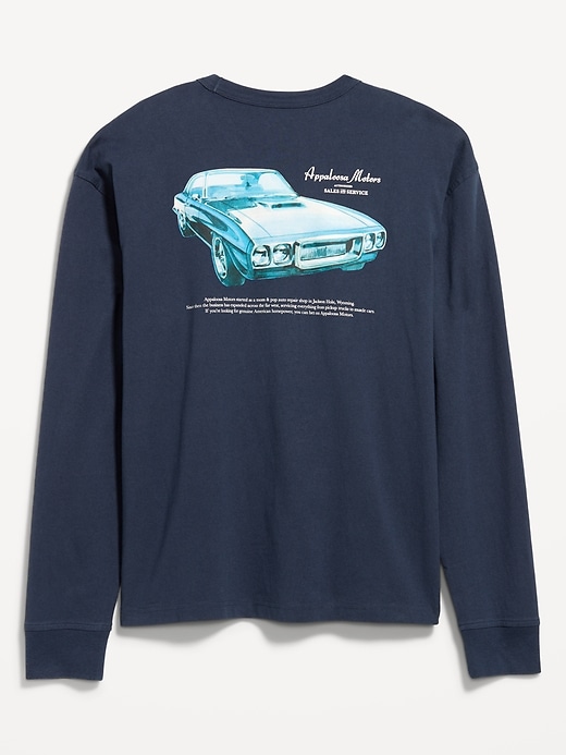 Image number 2 showing, Heavyweight Crew-Neck Graphic Cropped T-Shirt