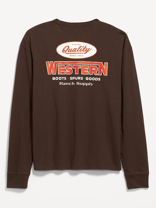 Image number 2 showing, Heavyweight Crew-Neck Graphic Cropped T-Shirt