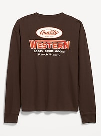 Image number 2 showing, Heavyweight Crew-Neck Graphic Cropped T-Shirt